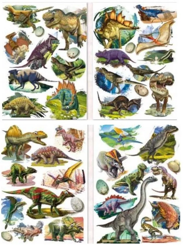 Brewis, naklejki 3Dn dinozaury