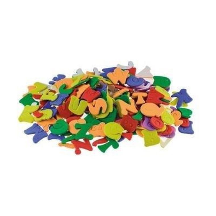 Brewis, naklejki z pianki, literki i cyferki, 170 szt.