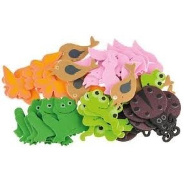 Brewis, naklejki z pianki, zwierzęta, 40 szt.