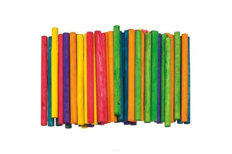 Brewis, patyczki kreatywne, okrągłe, 10 cmx6 mm, 50 szt.