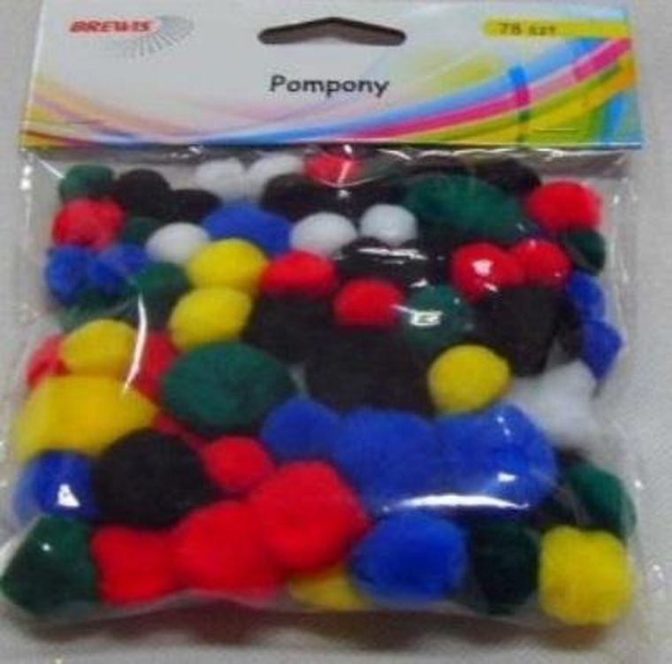 Brewis, pompony, 78 szt.