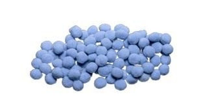 Brewis, pompony, szare, 10 mm, 100 szt.