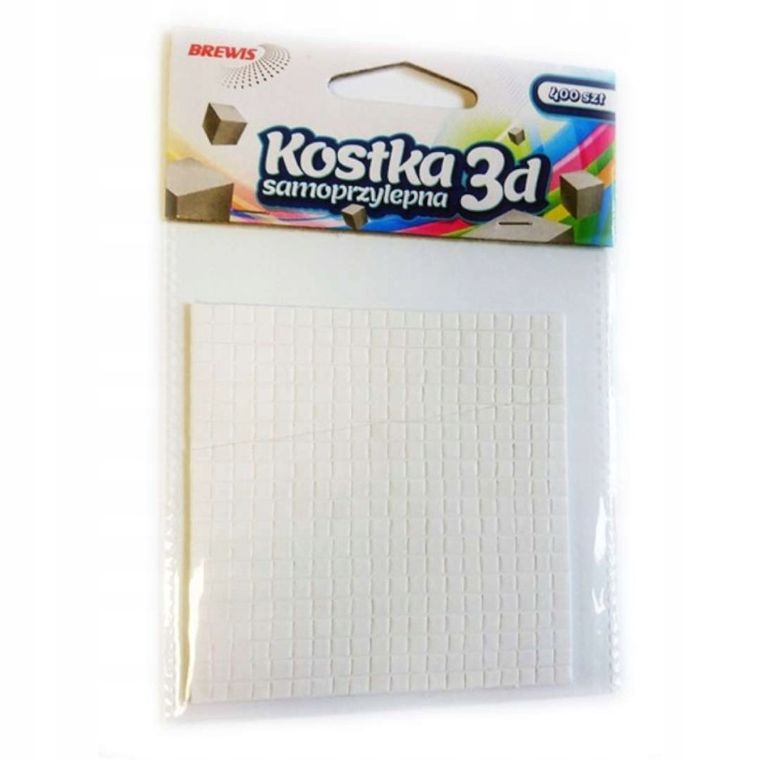 Brewis, samoprzylepna kostka 3D, 5-5 mm, 400 kwadracików