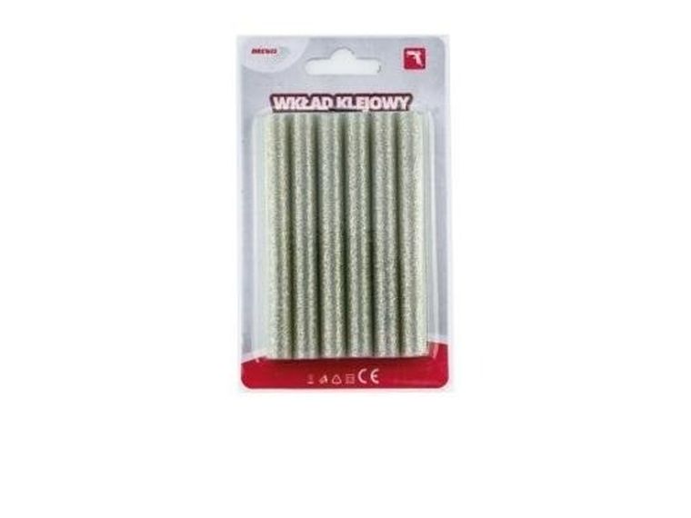 Brewis, wkład klejowy, brokatowy srebrny, 11 mmx10 cm, 6 szt.