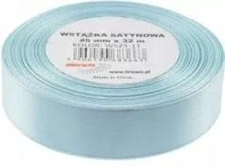 Brewis, wstążka satynowa, błękitna, 38mmx32m