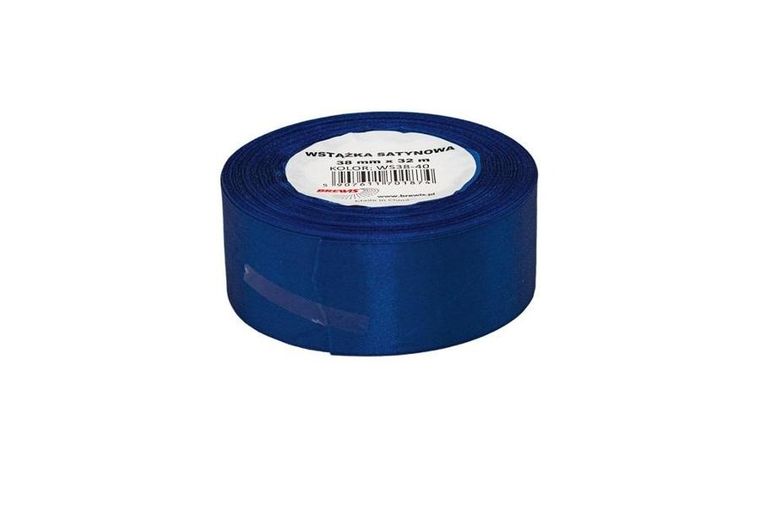 Brewis, wstążka satynowa, niebieska, 38mmx32m