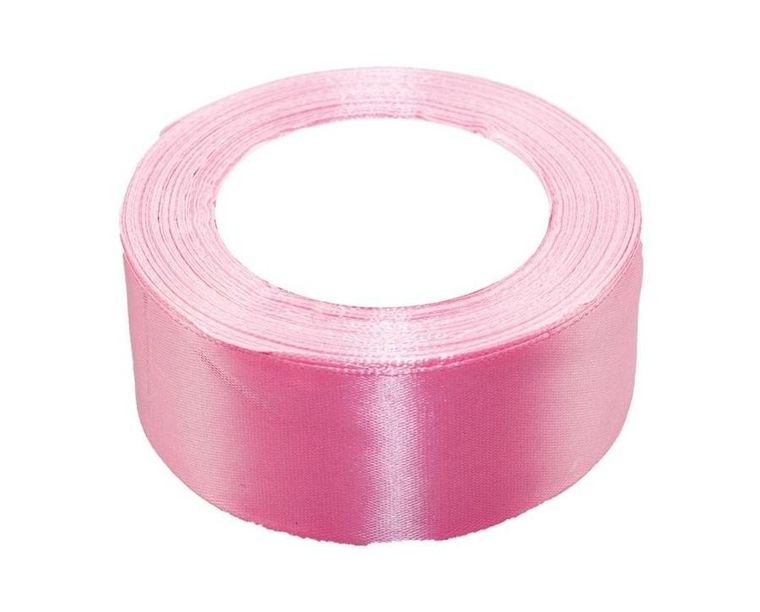 Brewis, wstążka satynowa, różowa, 50mmx32m