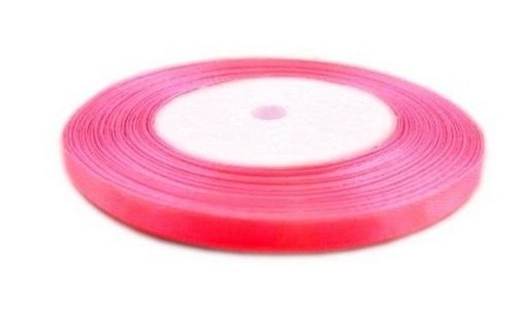 Brewis, wstążka satynowa, różowa, 6 mmx32m