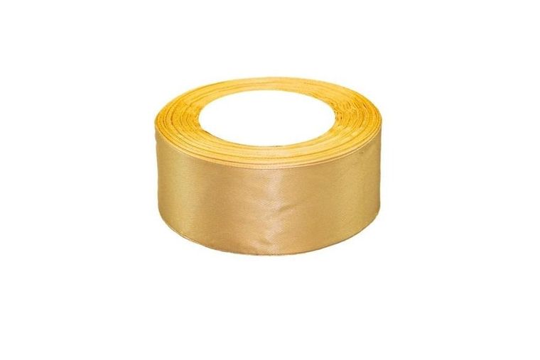 Brewis, wstążka satynowa, złota, 50mmx32m