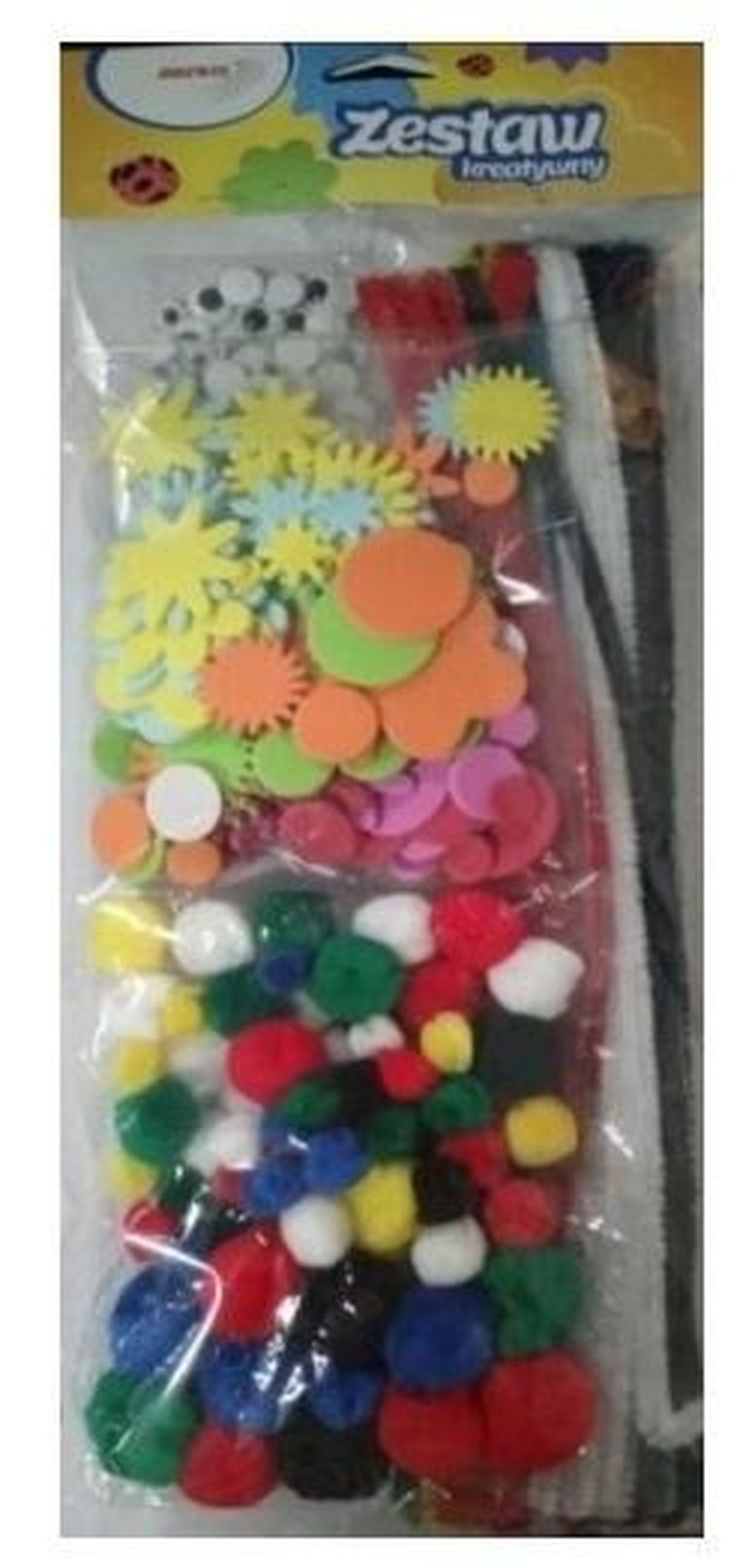 Brewis, zestaw kreatywny, pompony, naklejki