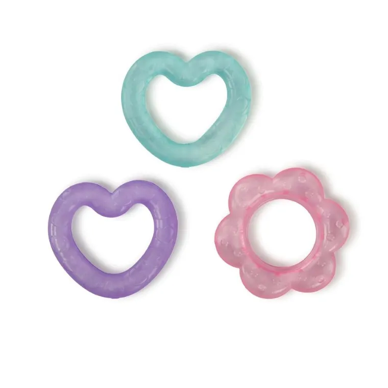 Bright Starts, gryzaki, zestaw różowy