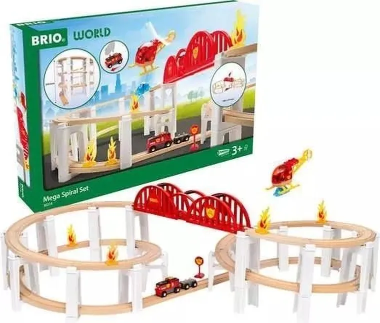 Brio World, Mega Spiral Set, drewniany tor