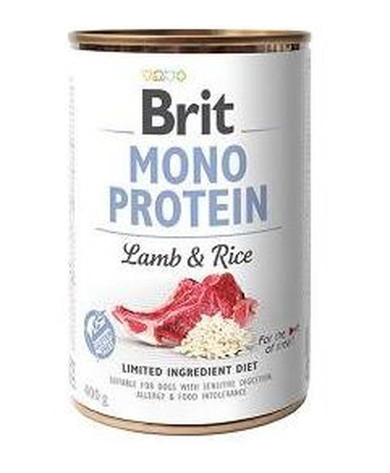 Brit, Mono Protein, karma mokra dla psa, jagnięcina, brązowy ryż, 400 g