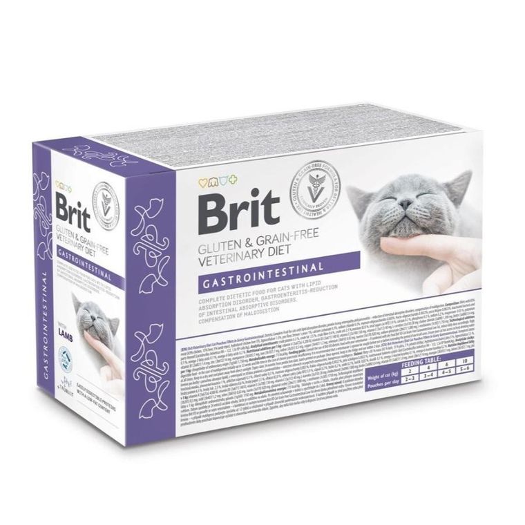 Brit, VD Cat Pouch fillets in Gravy Gastrointest, karma mokra dla kotów, 12-85g