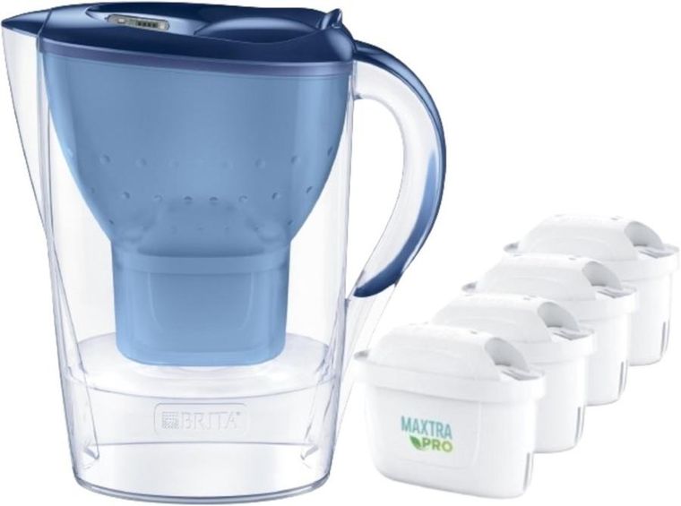 Brita, dzbanek filtrujący, 3,5l, Marella XL + 4 wkłady, Maxtra Pro Pure Performance, niebieski