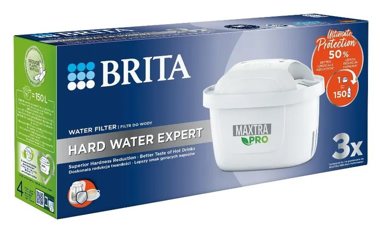 Brita, Maxtra Pro Hard Water Expert, filtr do wody, 3 szt.