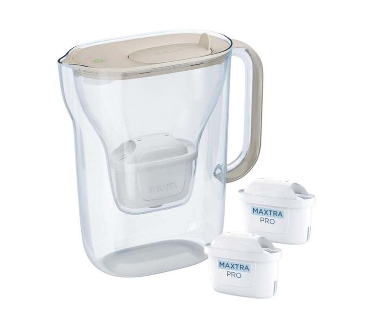 Brita, Style Essential, dzbanek filtrujący, 2 wkłady MaxtraPro PP, piaskowy, 2,4l