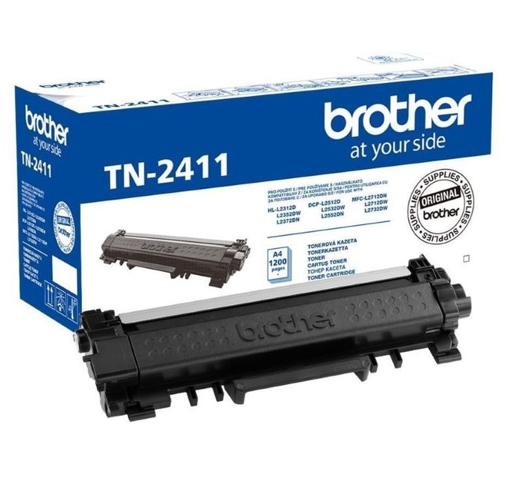 Brother, toner, TN2411, oryginał TN-2411, 1200 stron, czarny