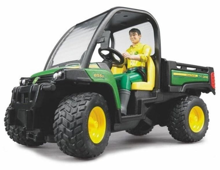 Bruder, John Deere, wywrotka z kierowcą