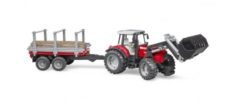 Bruder, Massey Ferguson, pojazd traktor z przyczepą
