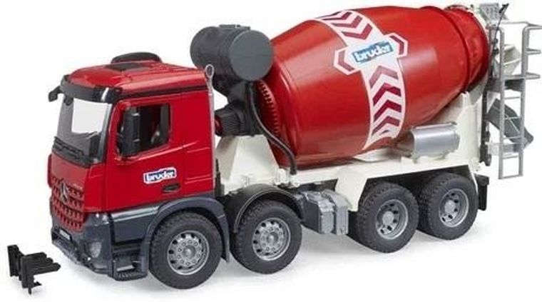 Bruder, Mercedes Benz Arocs, betoniarka, czerwona