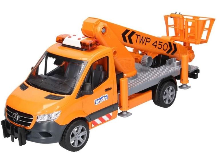 Bruder, Mercedes Benz Sprinter z podnośnikiem koszowym, pojazd