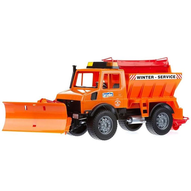 Bruder, Mercedes-Benz Unimog, Odśnieżarko-piaskarka