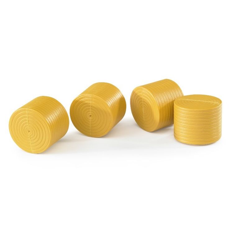 Bruder, sprasowane bele siana