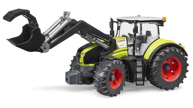 Bruder, Traktor Claas Axion 950 z ładowaczem, 1:16