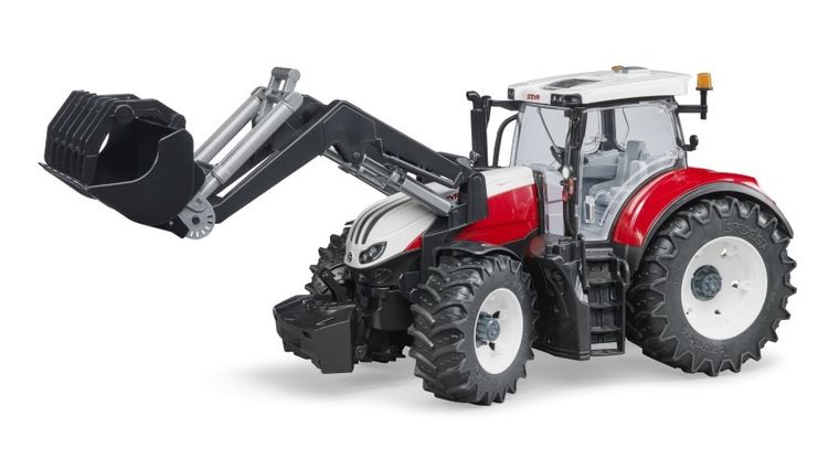 Bruder, Traktor Steyr 6300 Terrus CVT z ładowaczem, pojazd rolniczy
