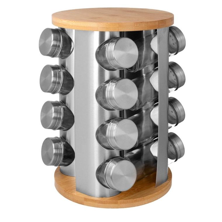 Brunbeste, stojak obrotowy na przyprawy, 16 pojemników