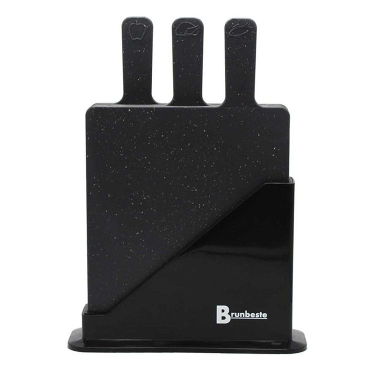 Brunbeste, zestaw 4 desek kuchennych w stojaku