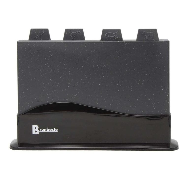 Brunbeste, zestaw 4 desek kuchennych w stojaku