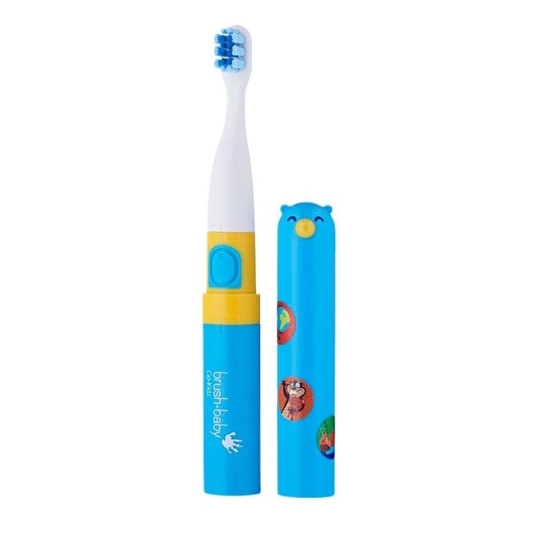 Brush-Baby, Go-Kidz, podróżna szczoteczka soniczna dla dzieci 3+ lat, Blue/Pink