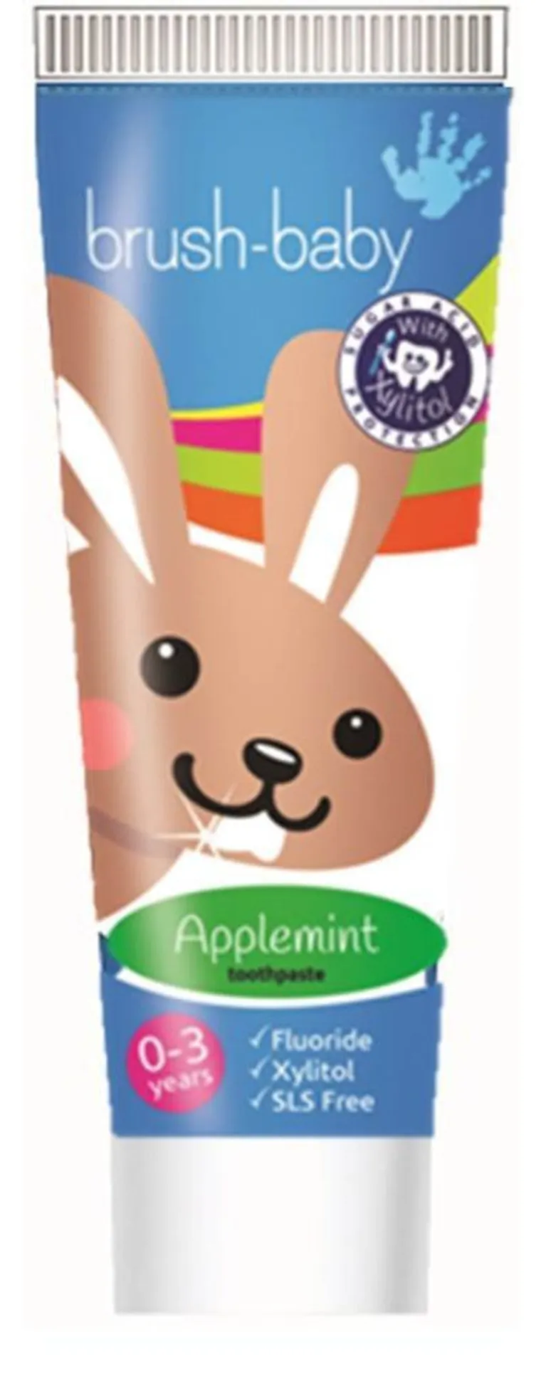 Brush-Baby, pasta do zębów dla dzieci, jabłkowo-miętowa, 0-3 lat, 50 ml