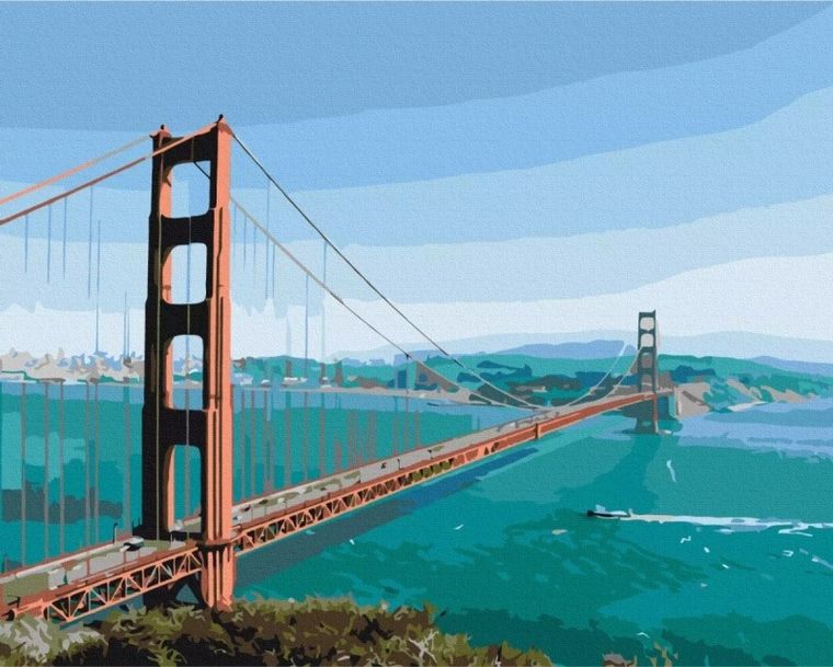 Brushme, malowanie po numerach, przez most do snu, 40-50 cm