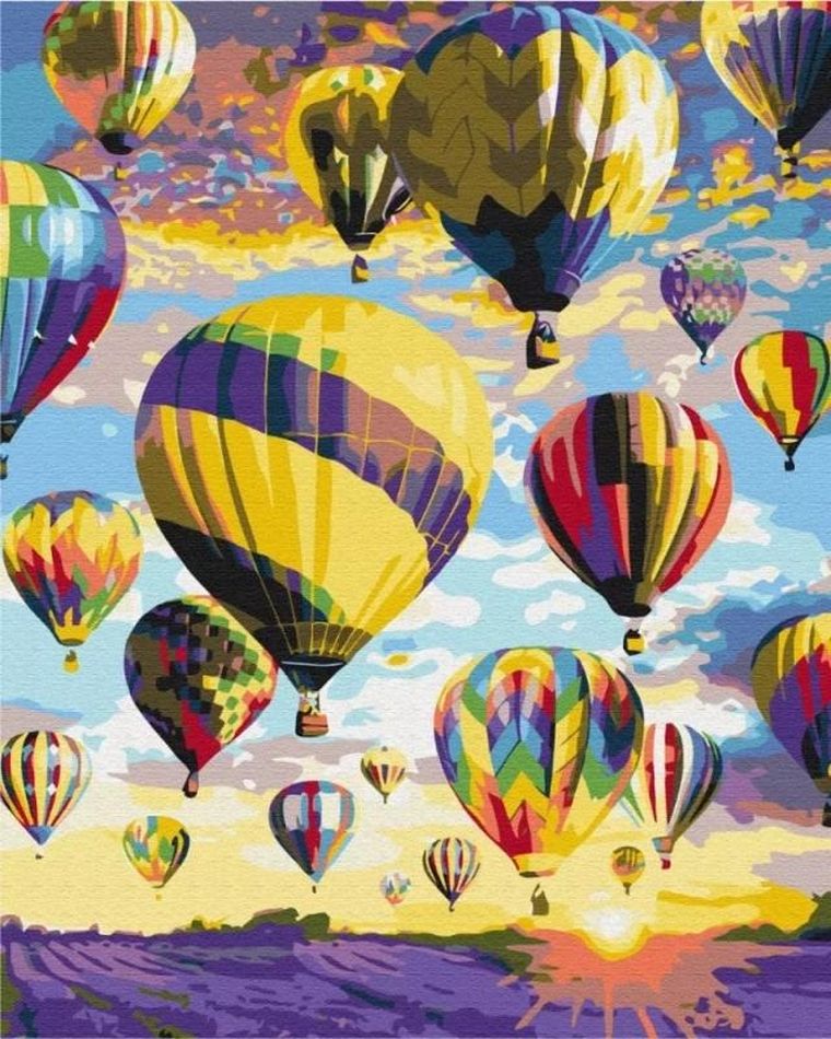 Brushme, malowanie po numerach, sny na niebie, 40-50 cm