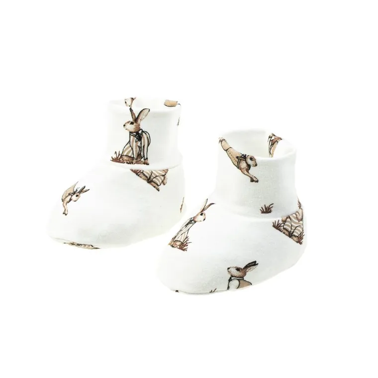 Buciki niechodki chłopięce, ecru, Nicol