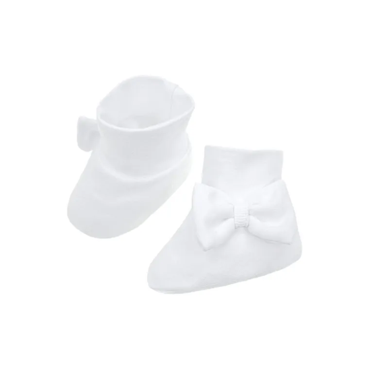 Buciki niechodki dziewczęce, białe, Nicol