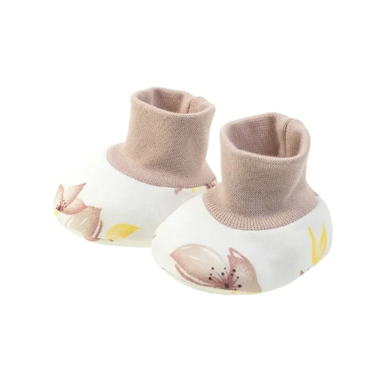 Buciki niechodki dziewczęce, ecru, Nicol