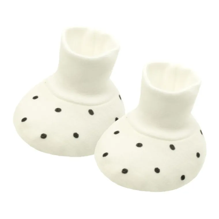 Buciki niechodki dziewczęce, ecru, Nicol