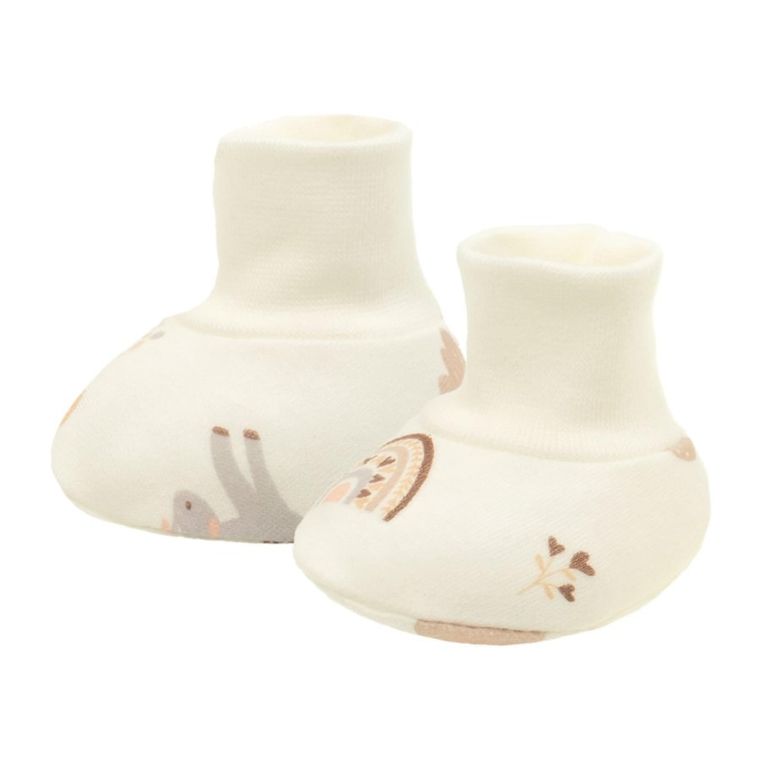 Buciki niechodki dziewczęce, ecru, Nicol