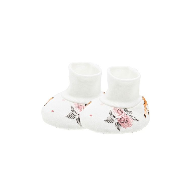 Buciki niechodki dziewczęce, ecru, Nicol