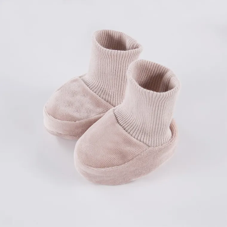 Buciki niechodki niemowlęce, beżowe, Eevi