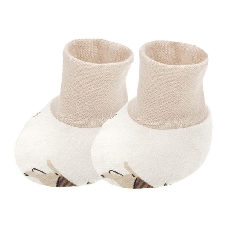 Buciki niechodki niemowlęce, beżowe, Nicol