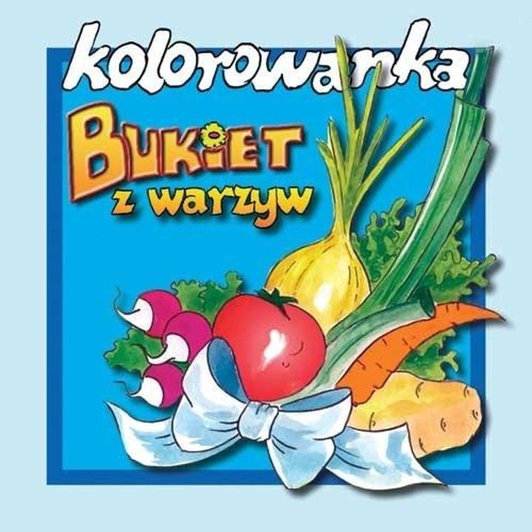Bukiet z warzyw. Kolorowanka