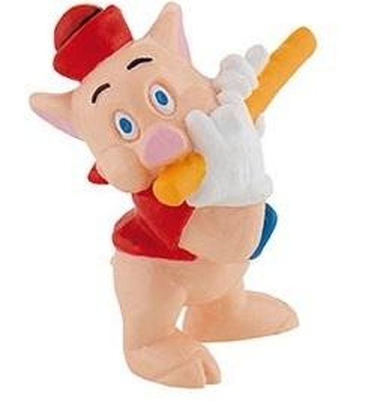 Bullyland, Disney, Trzy małe świnki, Świnka Flecista, figurka