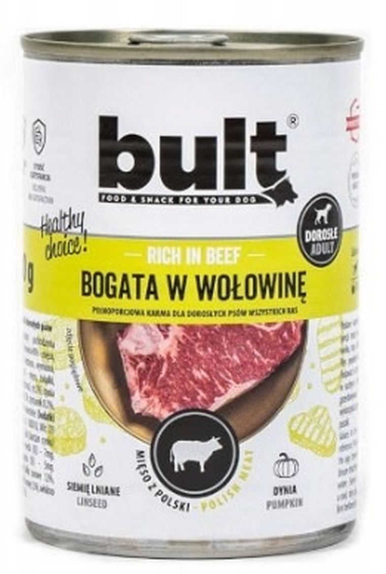 Bult, wołowina, karma mokra dla psów, 800g