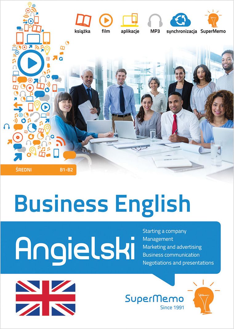 Business English. Komplet 5 kursów. Poziom średni B1-B2