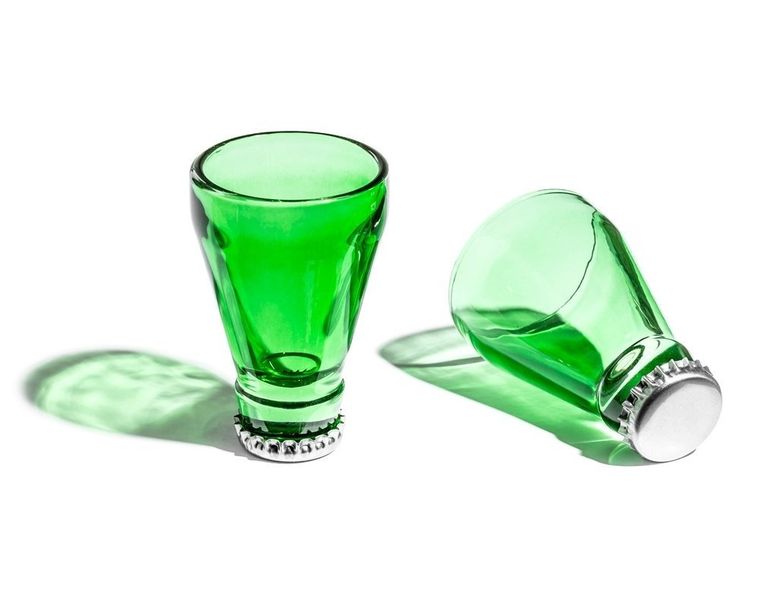 Butelkowe szoty, 2 szt., przezroczyste